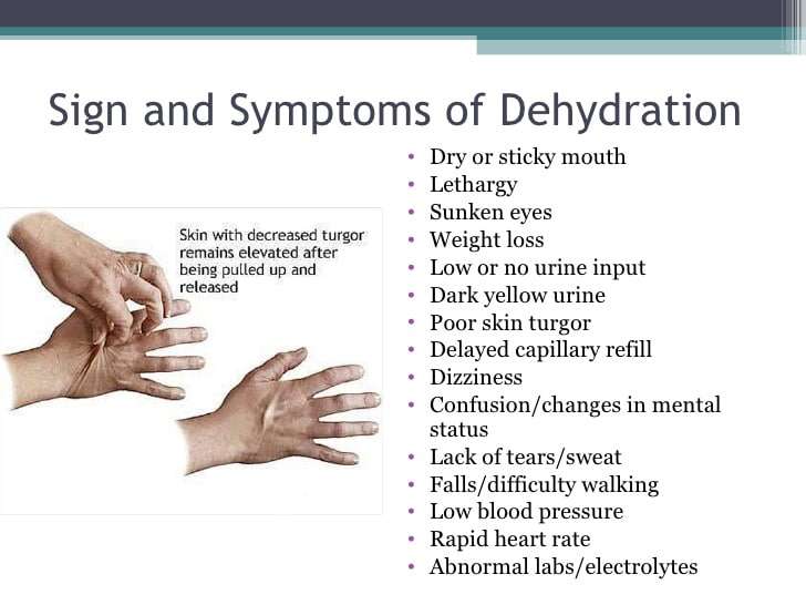 Dehydration And Enteral Feedings