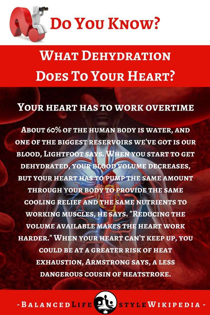 What Dehydration Does To Your Heart?