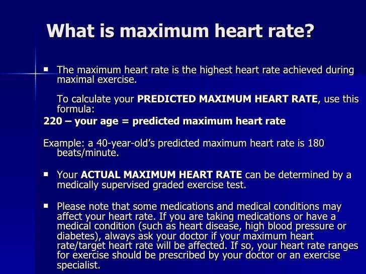 What is the formula to calculate target heart rates ...